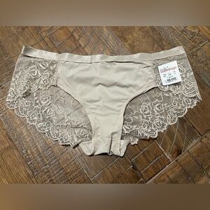 Sophie b large silky lace floral print panties